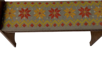 Swedish Mid-Century Modern Ash Small Bench or Stool, 1960s